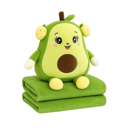 Avocado Soft Toy with Blanket – 55 cm Plush, 600 gm