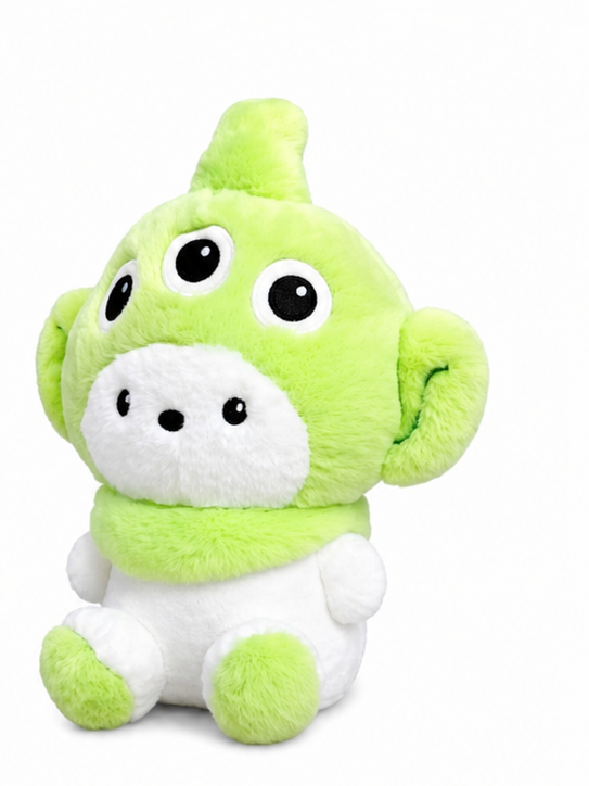 Kaiso Green and White Alien Soft Toy 40CM
