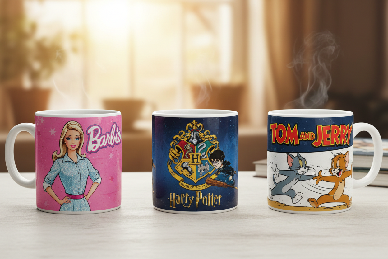 Coffee Mugs with Cartoon Characters