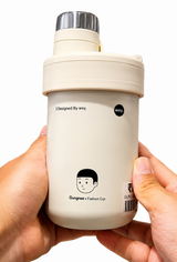 Kaiso Insulated Stainless Steel Tumbler with Built-in Straw and Carry Handle (600ml)
