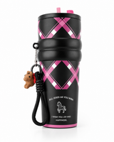Kaiso Stainless Steel Insulated Tumbler with Straw & Horse Charm – 710ml