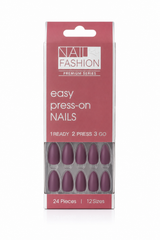 Kaiso Nail Fashion Premium Series Easy Press-On Nails – 24 Pcs Set (12 Sizes)
