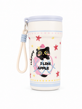 Kaiso Black Cat Insulated Stainless Steel Tumbler with Rope Handle – 530ml