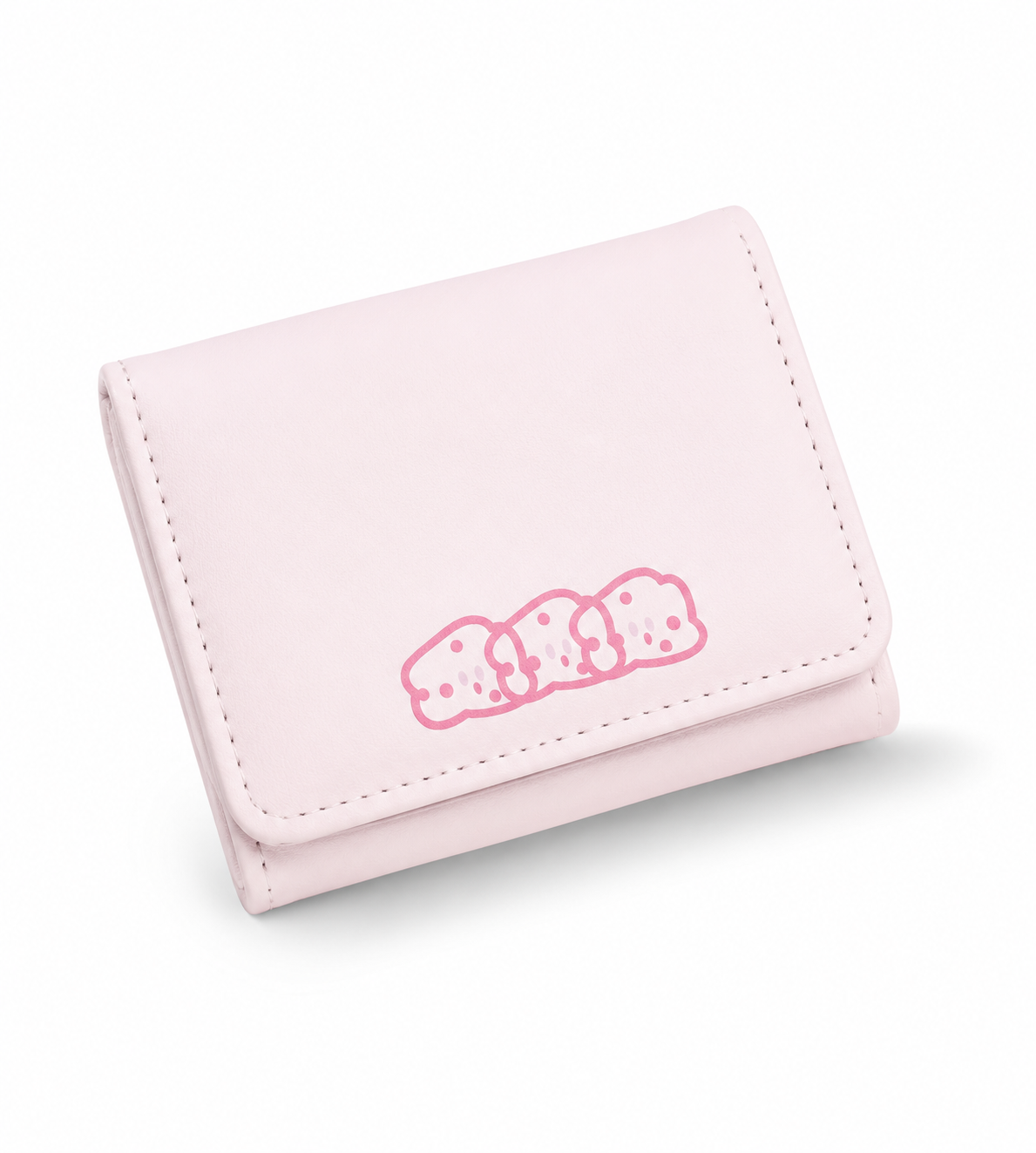 Kaiso Cute Korean-Style Kawaii Trifold Mini Wallet for Women and Girls