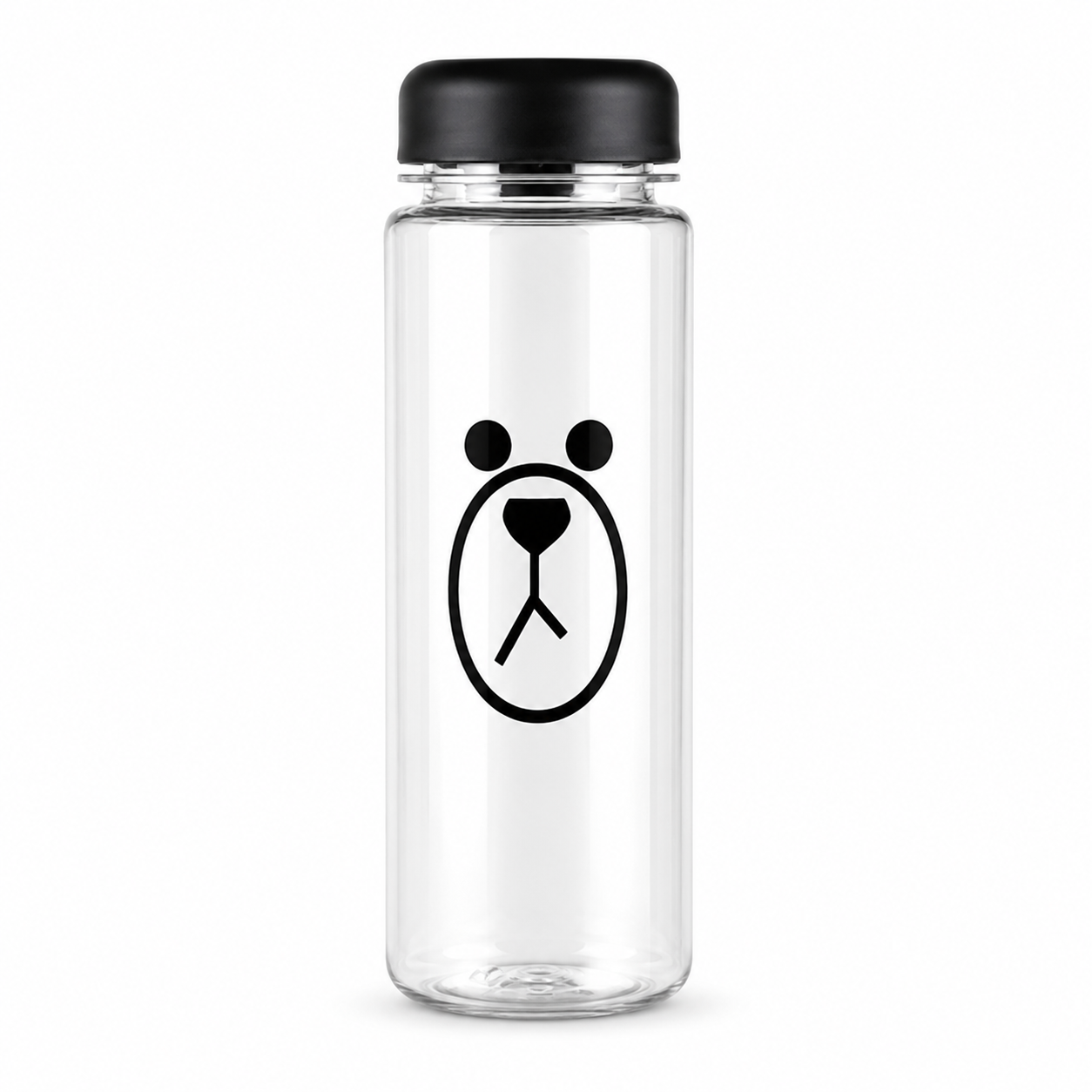 Kaiso Bear Print Clear Sports Water Bottle – 500ml