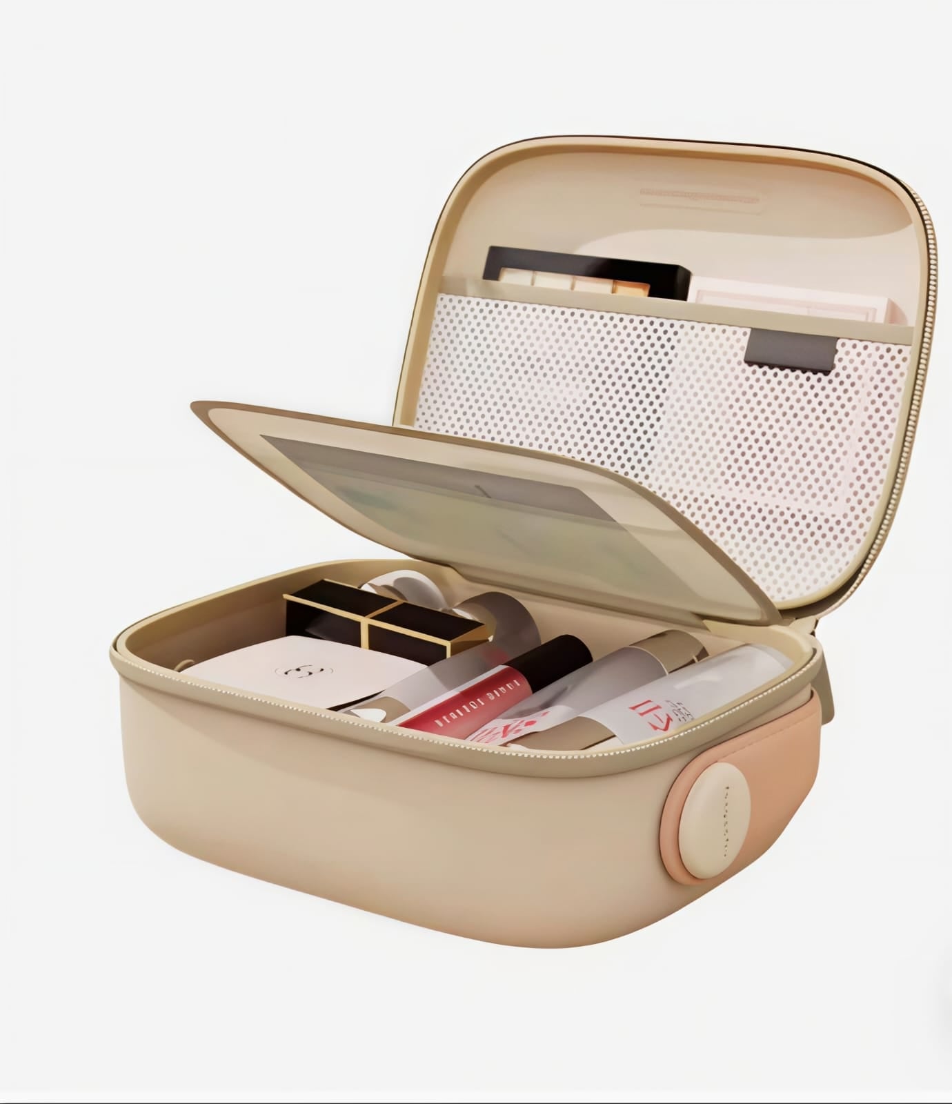Kaiso PU Leather Portable Travel Makeup Bag & Cosmetic Organizer