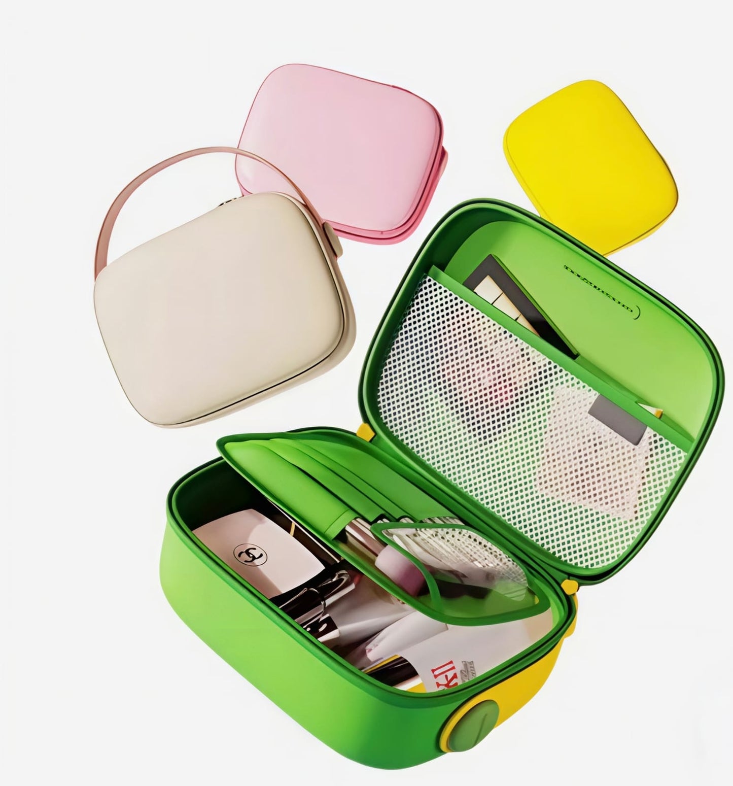 Kaiso PU Leather Portable Travel Makeup Bag & Cosmetic Organizer