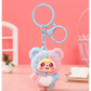 Kaiso Kawaii Metal Keychain, Flocked Bag Charm