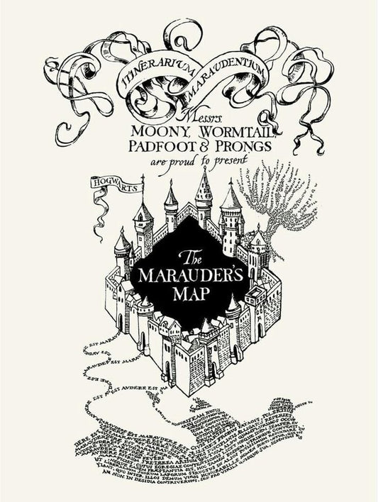 The Marauder's Map From Harry Potter Series