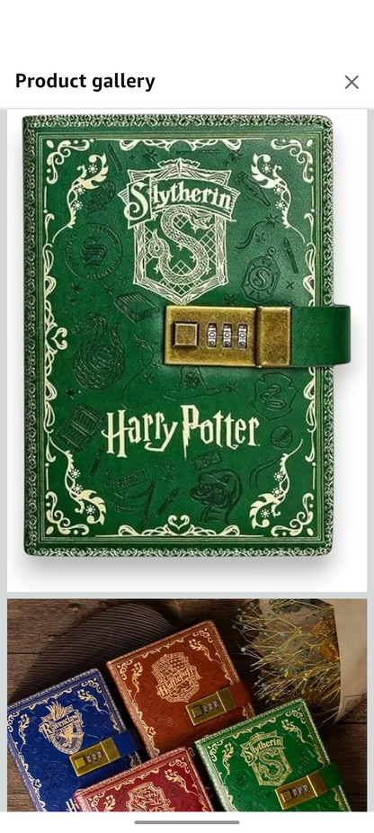 Harry Potter A5 PU Embossment Hardcover Book 224 Pages with Lock
