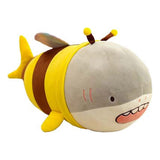 Kaiso Shark and Bee Combination Hug and Throw Pillow Soft Toy 25CM