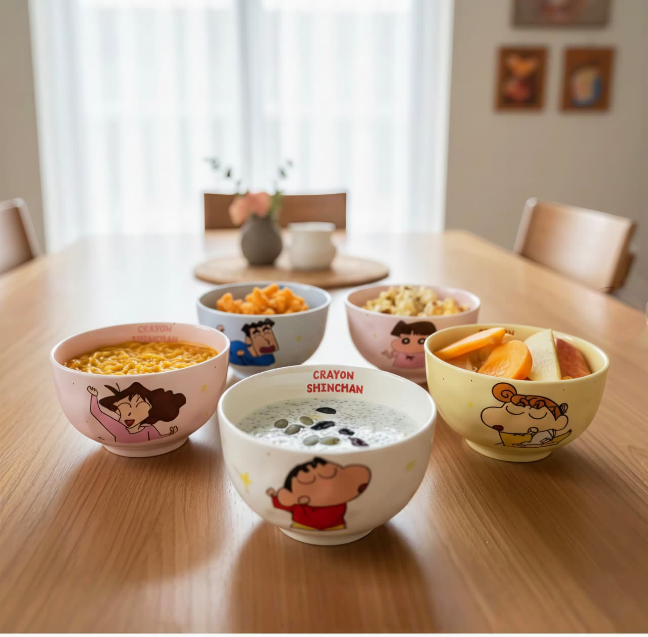 Kaiso Crayon Shinchan Family Bowl Set of 4