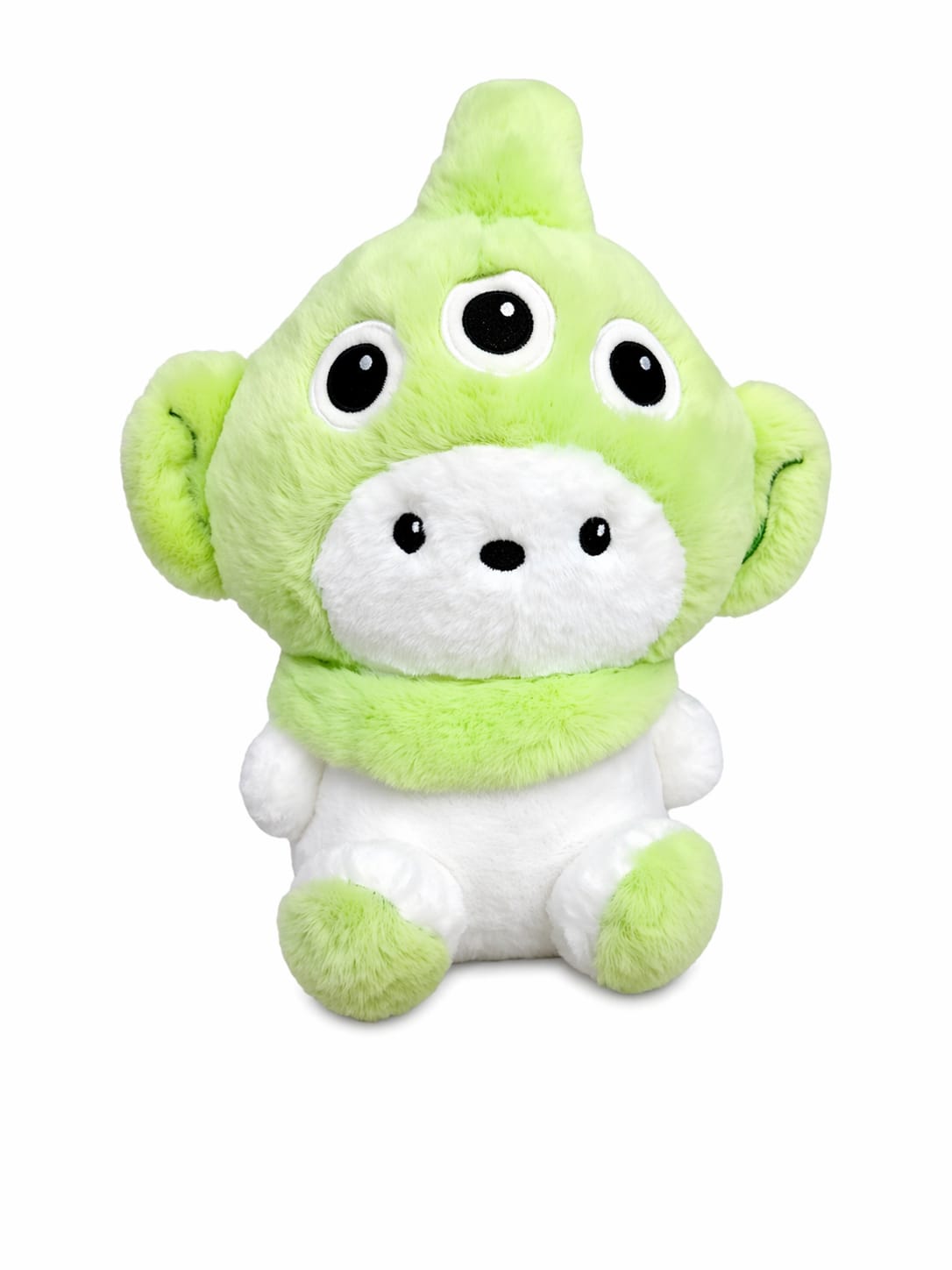 Kaiso Green and White Alien Soft Toy