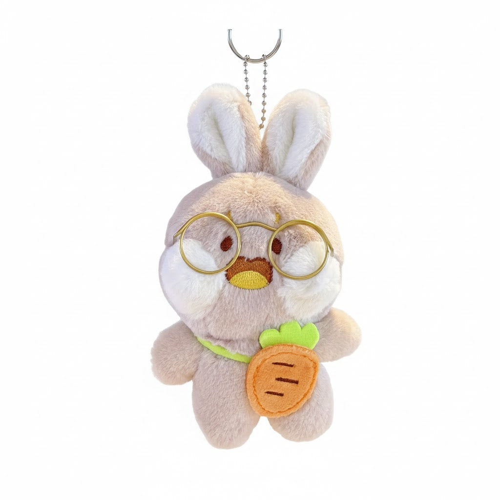 Kaiso Rabbit Plush Keychain (Beige)