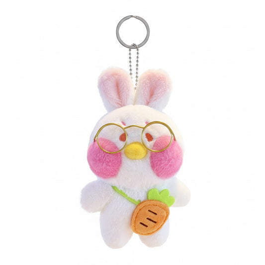 Kaiso Rabbit Plush Keychain (White)